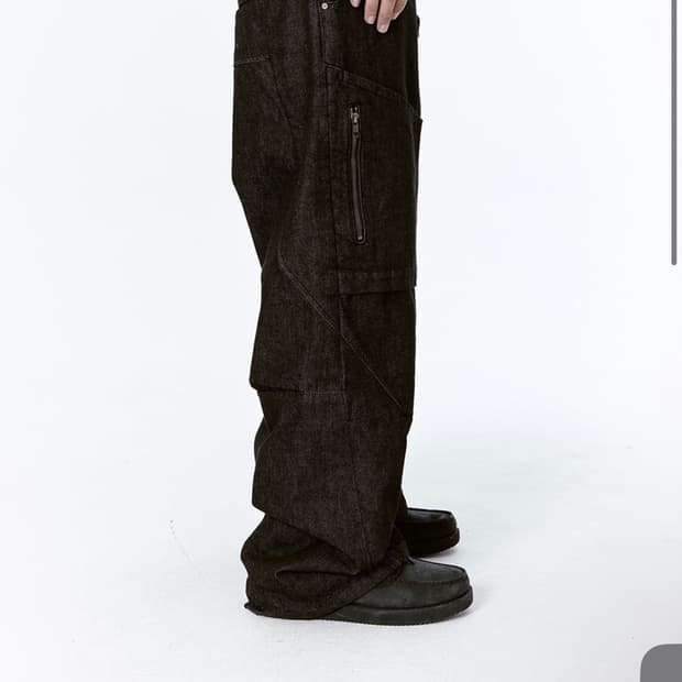 ETCE 사이드 포켓 커브드 데님 M 사이즈