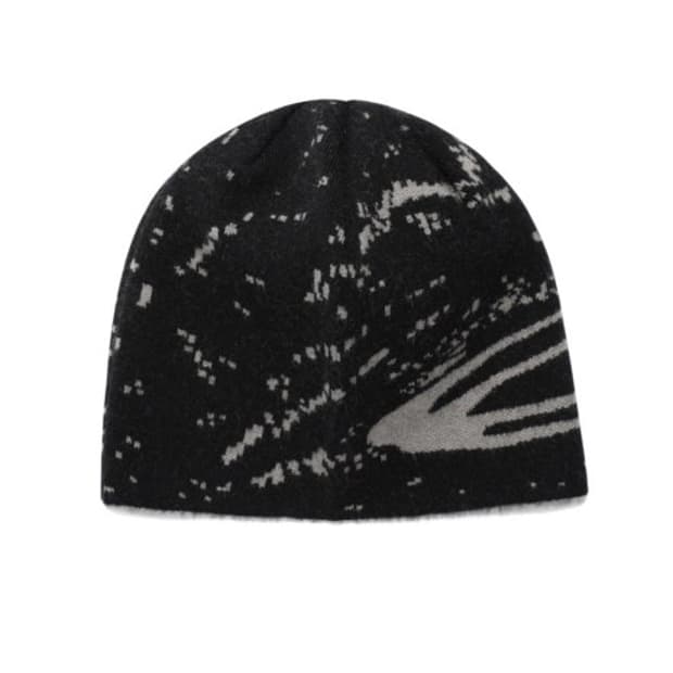 오프닝프로젝트 Pixelated Logo Beanie (Black)