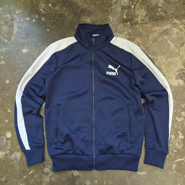 100) 푸마 네이비 트랙자켓 트랙탑 저지