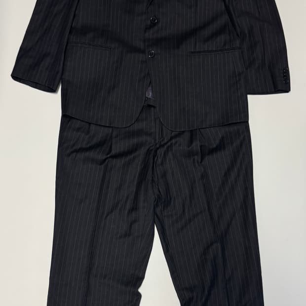 정품!! 지방시 미니멀 스트라이프 정장 셋업 블랙 M