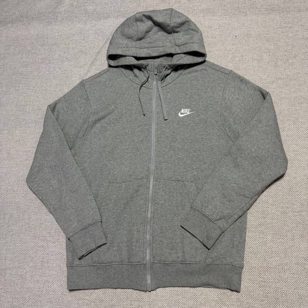 나이키 스몰로고 기모 후드집업