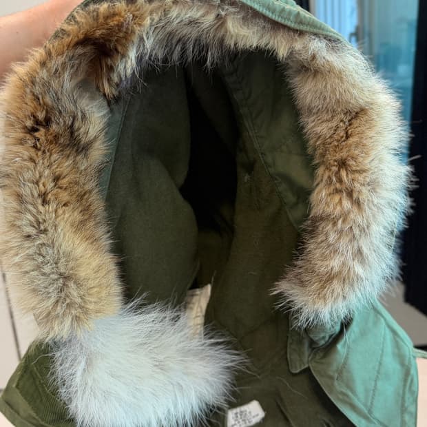 OG 오리지널 M-51 Fishtail Parka 후드 울프 퍼