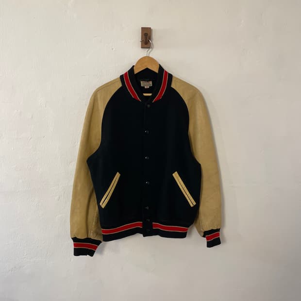 Sand 80s 바시티 자켓 