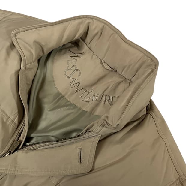 입생로랑 베이지 패딩 점퍼 M