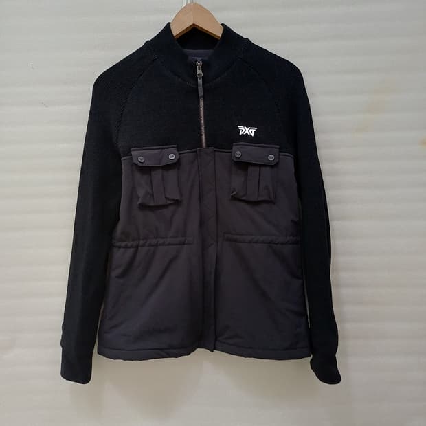 매장판 PXG 골프 방풍 패딩 자켓 니트 배색 여성 L 편한스윙 사랑봉봉