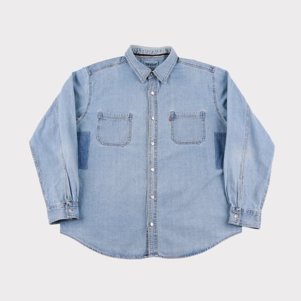 [XXL] 90's 리바이스 워싱 데님셔츠