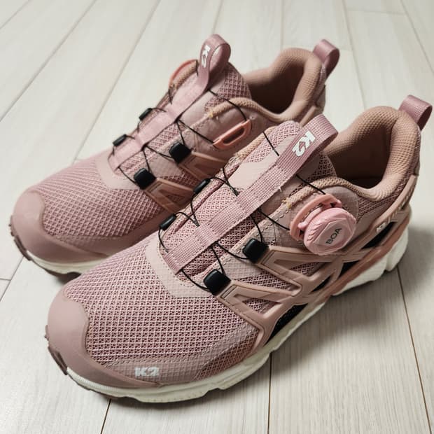 실착두어번))K2 수지 다이얼 트레킹화 폴리곤 FWF22N56 등산화 워