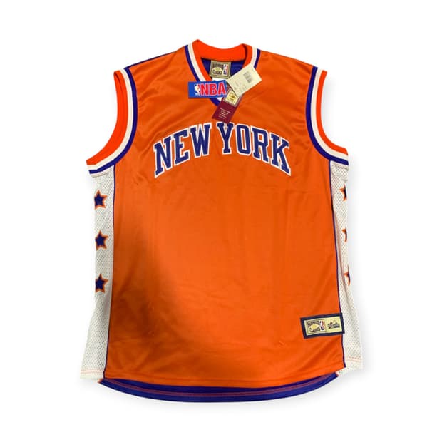 XL)마제스틱 NBA 뉴욕닉스 하드우드 클래식 농구져지