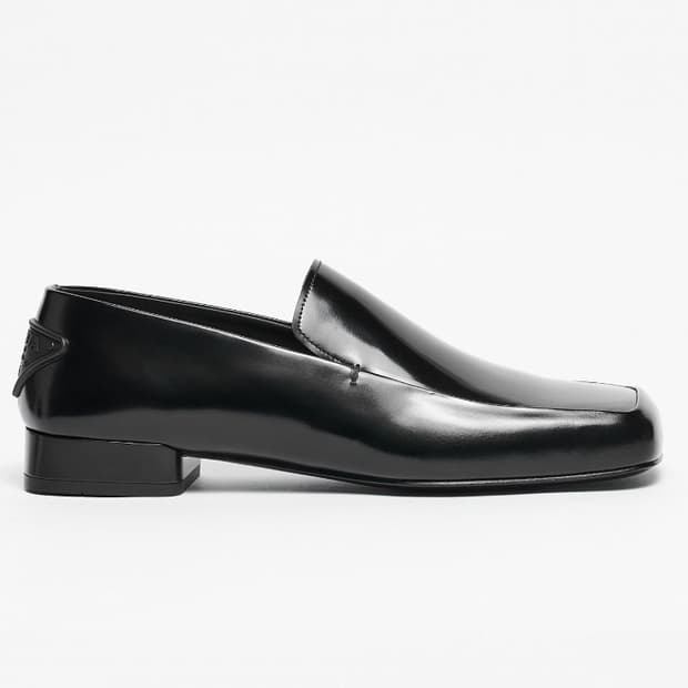 [UK6~7.5] 프라다 스퀘어토 레더 로퍼 Prada Loafer