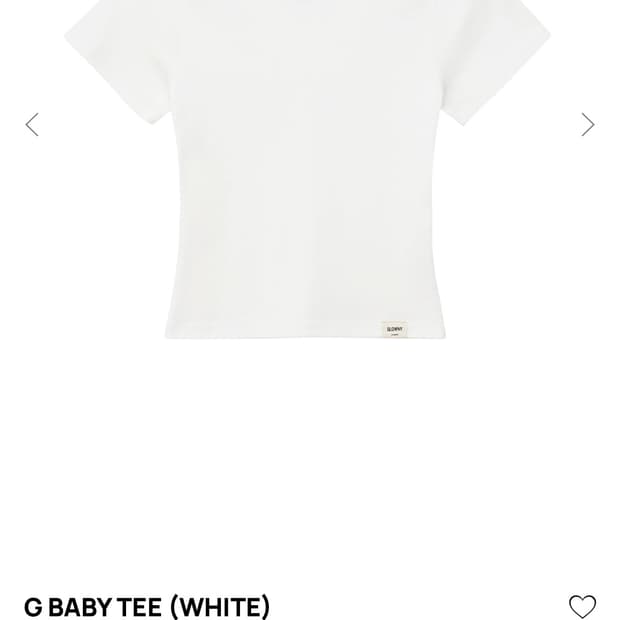 글로니 G BABY TEE