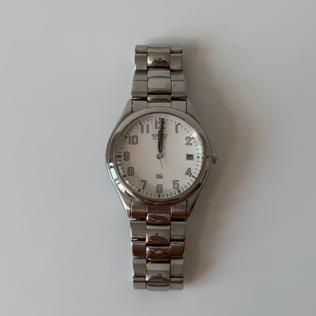 1980s SQ Arabic Index Silver Quartz