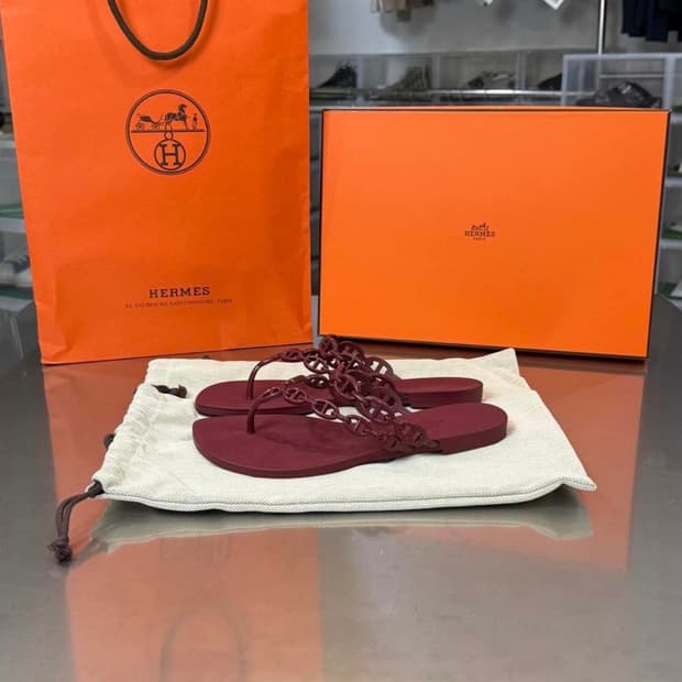 [리오브] 에르메스 아일랜드 젤리 샌들 슬리퍼