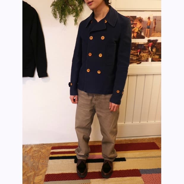 꼼데가르송 셔츠 x 블루 드 빠남 코튼 피 코트