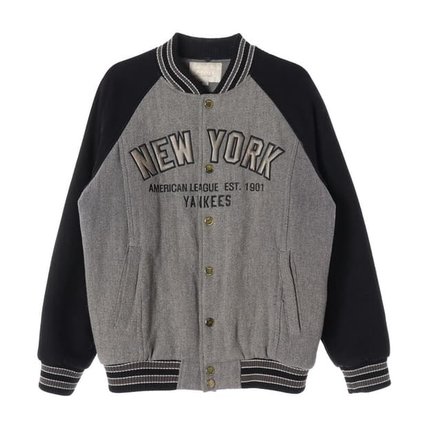 MLB 뉴욕 양키스 울 바시티 자켓바 L