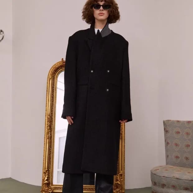 Stu coat black