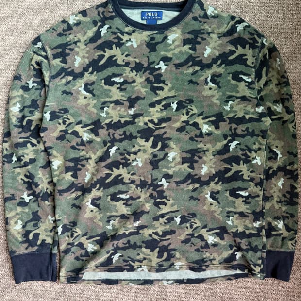 폴로 카모플라쥬 와플 롱 슬리브 Polo ralph lauren 