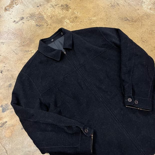 [정품/110] 입생로랑 블랙 울 집업 자켓 b16