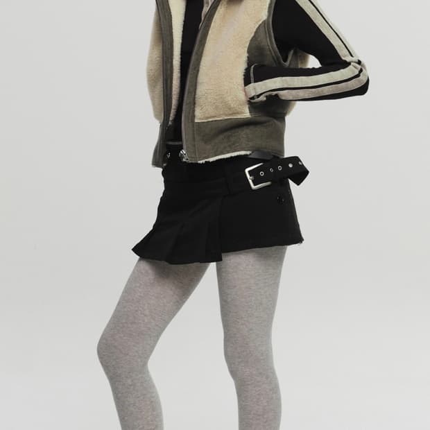 세릭 마이크로 미니 스커트 블랙