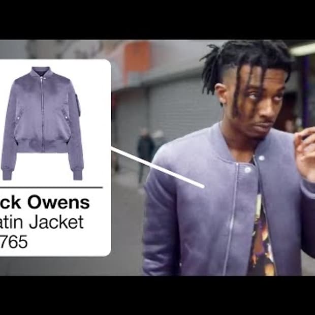 Rick Owens satin bomber jacket