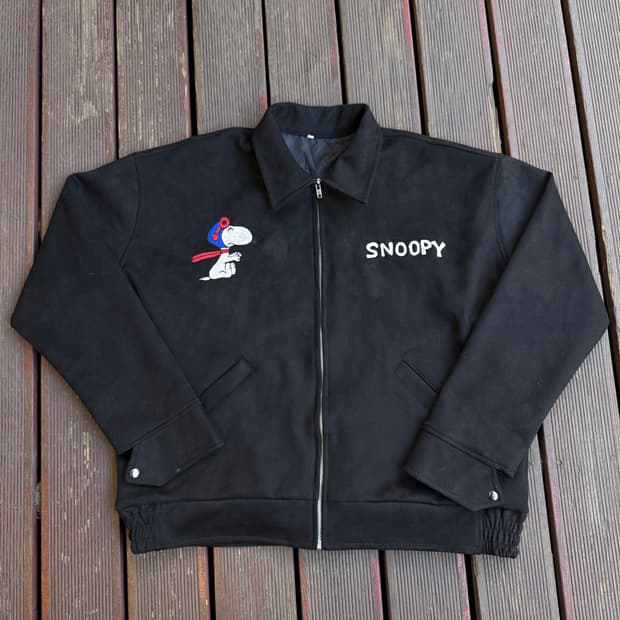 스누피 수베니어 스웨이드 자켓