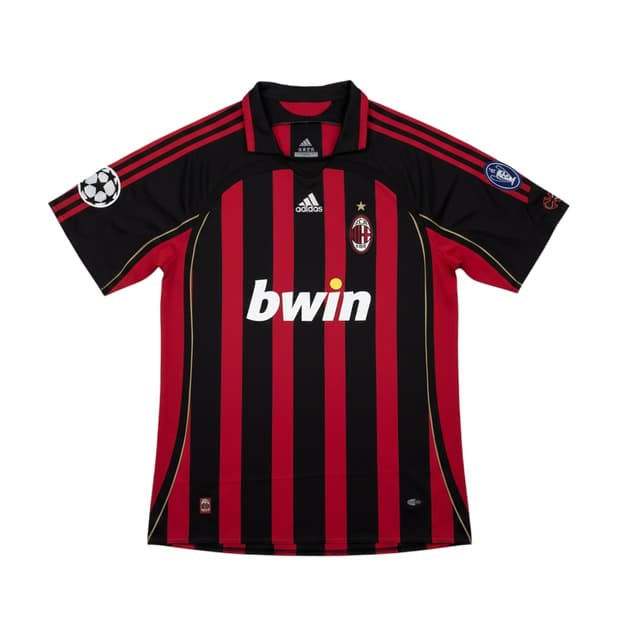 (2XL) 아디다스 2006-2007 AC 밀란 홈 챔스 져지