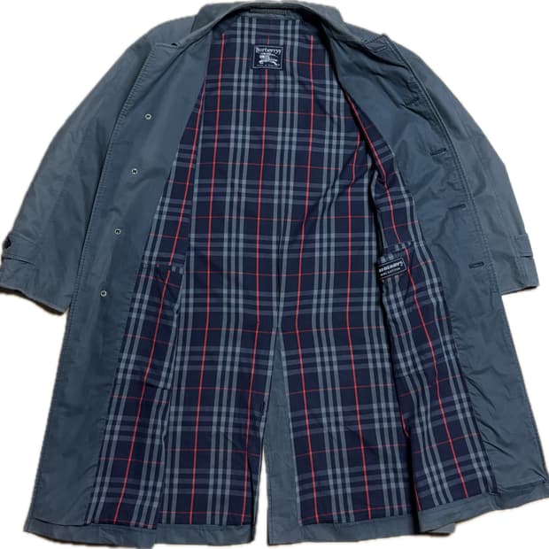 90s 오리지널 버버리 발마칸 코트 Made in England