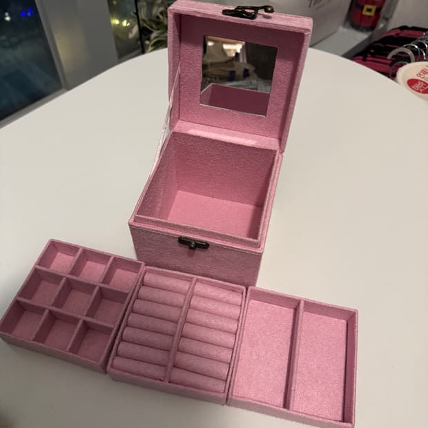 여성 보석함 악세사리 핑크