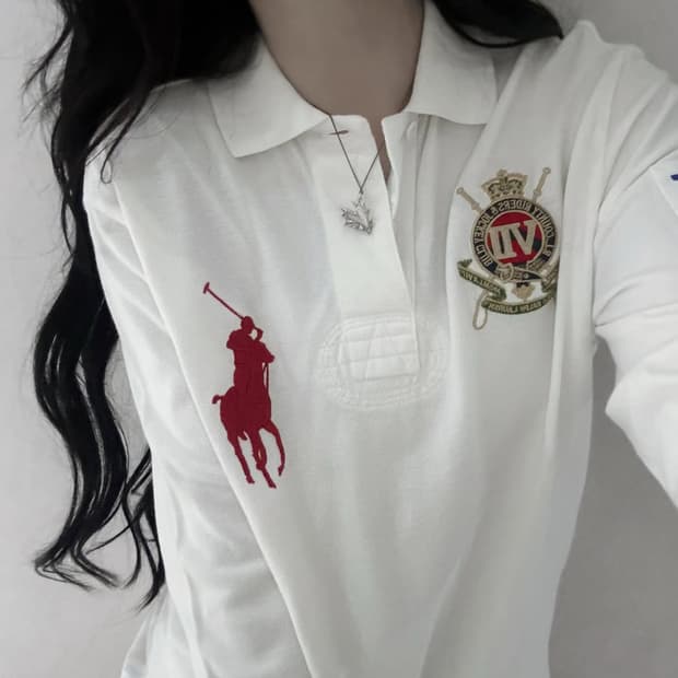 폴로 흰빨 긴팔티 IV
