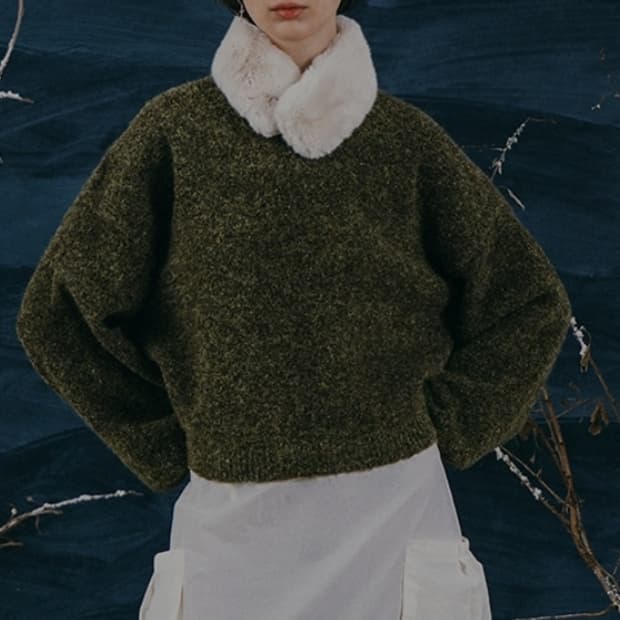 플레이스 스튜디오 소프트 울 풀오버 니트 Free _ 여성