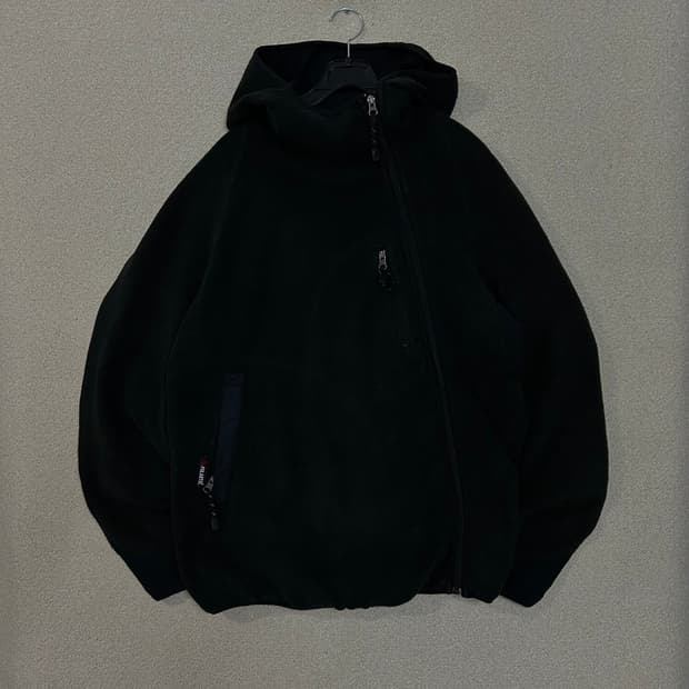 (L) 미즈노 고프코어 플리스 사선 집업자켓