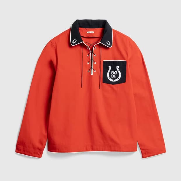 Bode 보디 레이스업 웨스턴 셔츠 xl [새상품]