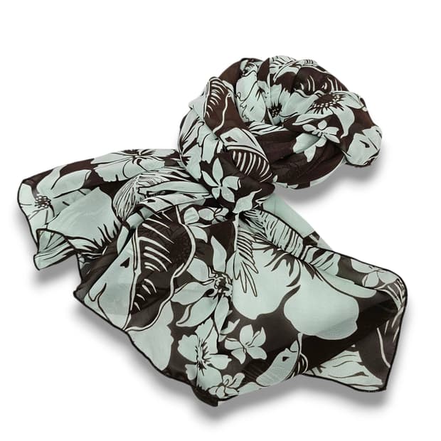 Mint Scarf 민트 히비스커스 스카프