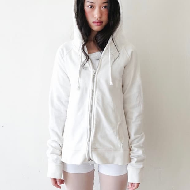 샵페어리 washed lily hoodie ivory 후디