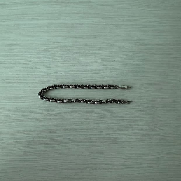 크롬하츠 페이퍼체인 팔찌 7.5인치