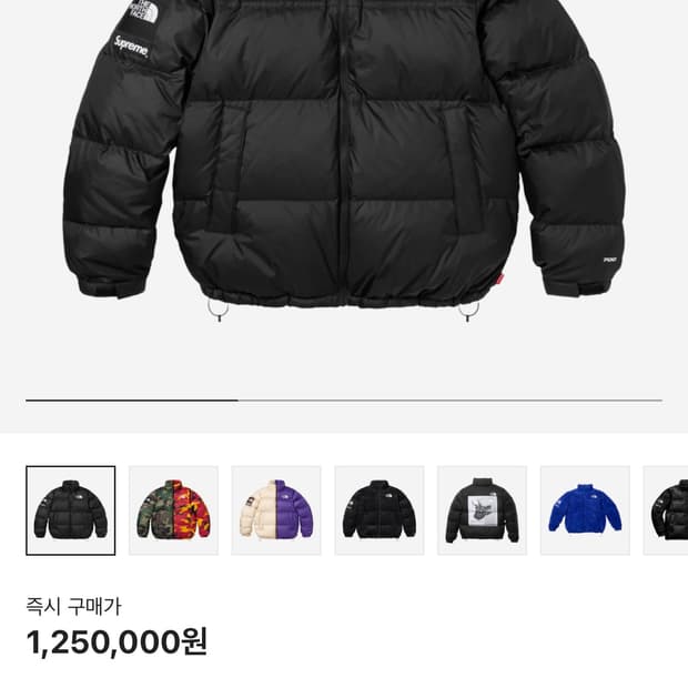 슈프림 노스페이스 눕시 XL