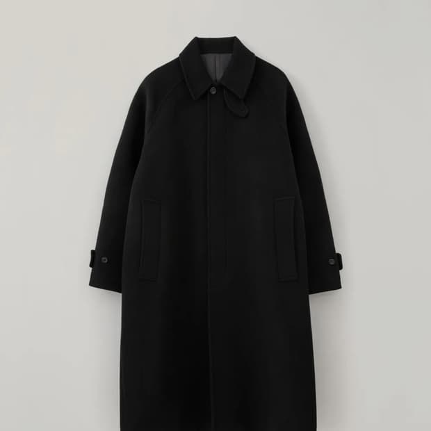 블랭크룸 발마칸 코트 블랙 1사이즈