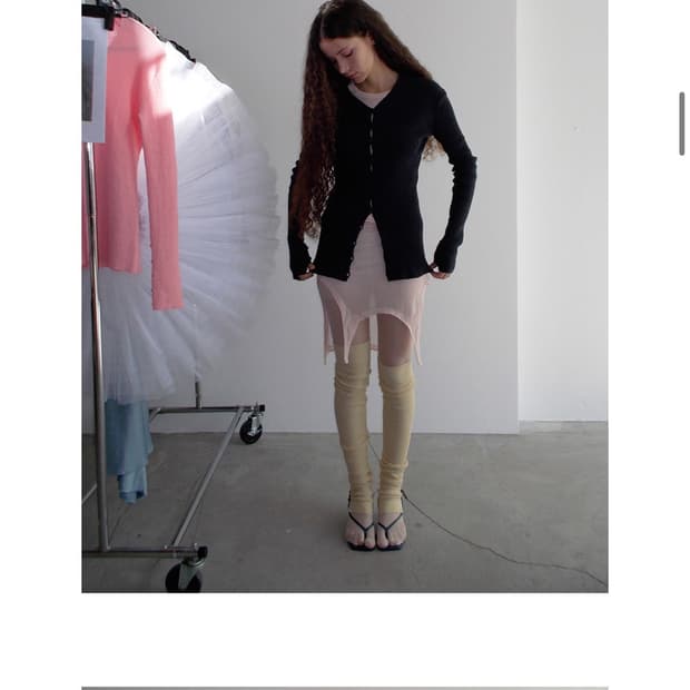 프레클 ribbed button 니트 가디건