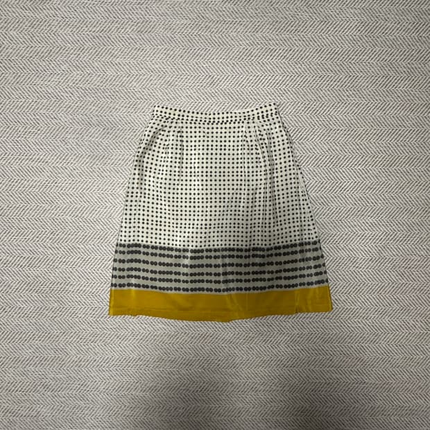 MAX MARA silk & cotton skirt