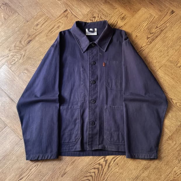[M]빈티지 3포켓 네이비 트윌코튼 프렌치 워크 자켓
