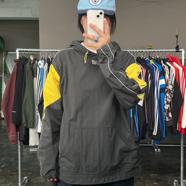 뉴발란스 바람막이 후드 아노락