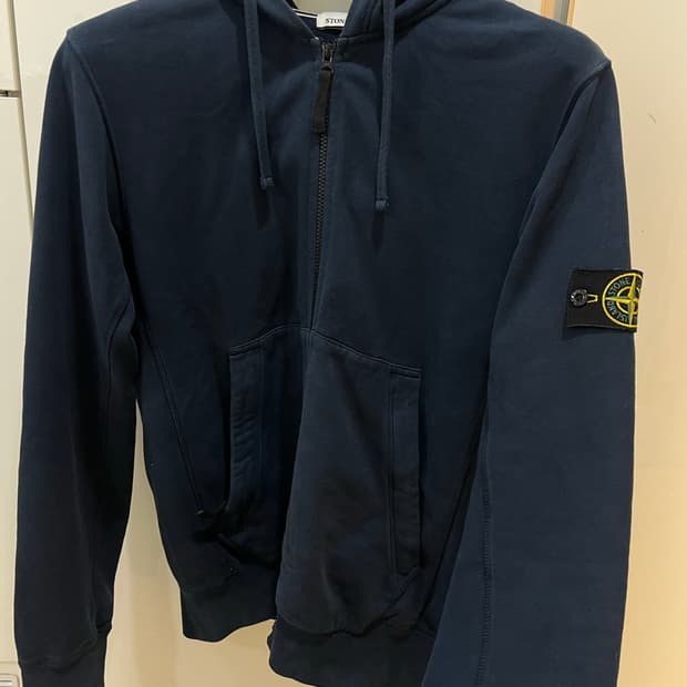 스톤아일랜드 네이비 후드집업 L