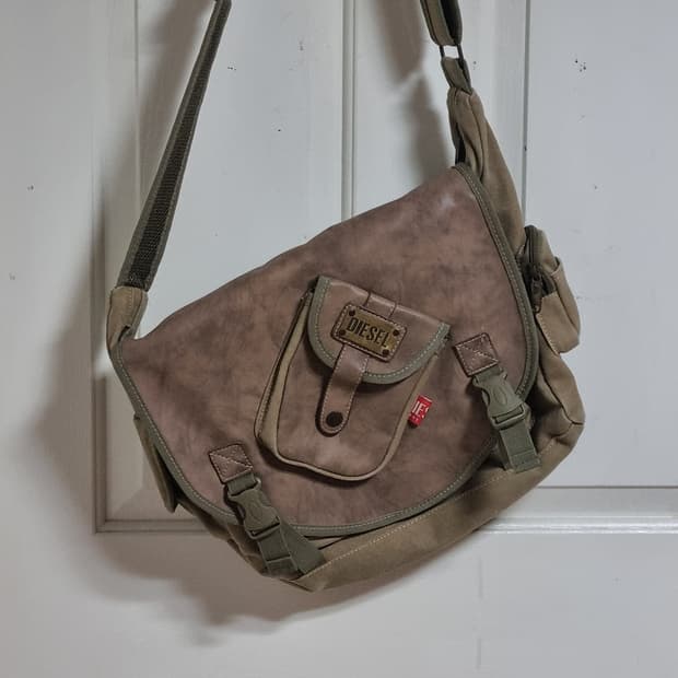 1990s VINTAGE  DIESEL MESSENGER BAG