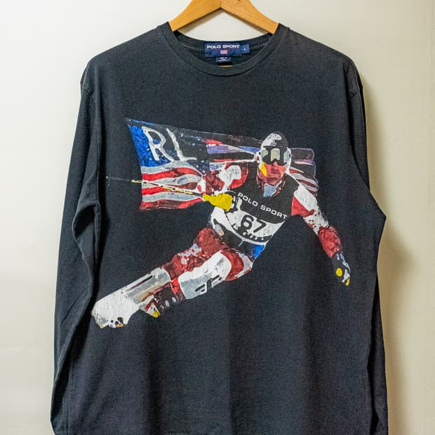 [폴로 스포츠 대방출] 90s 폴로스포츠 스키 롱슬리브 티셔츠