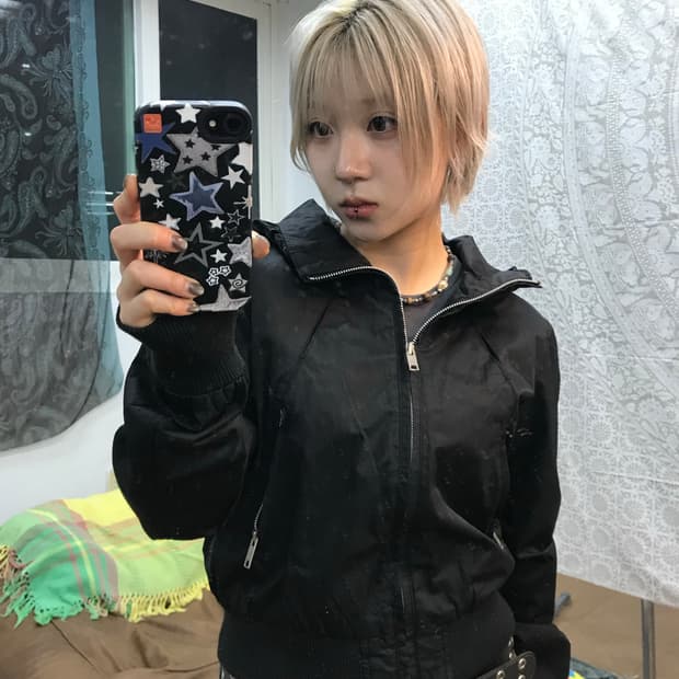 코데즈컴바인 여성 하이넥 바람막이 자켓 