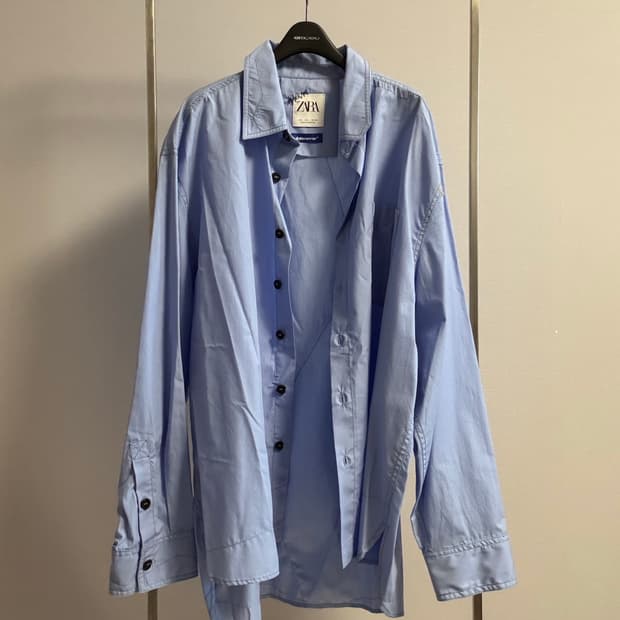 자라 아더에러 셔츠 L (블루)