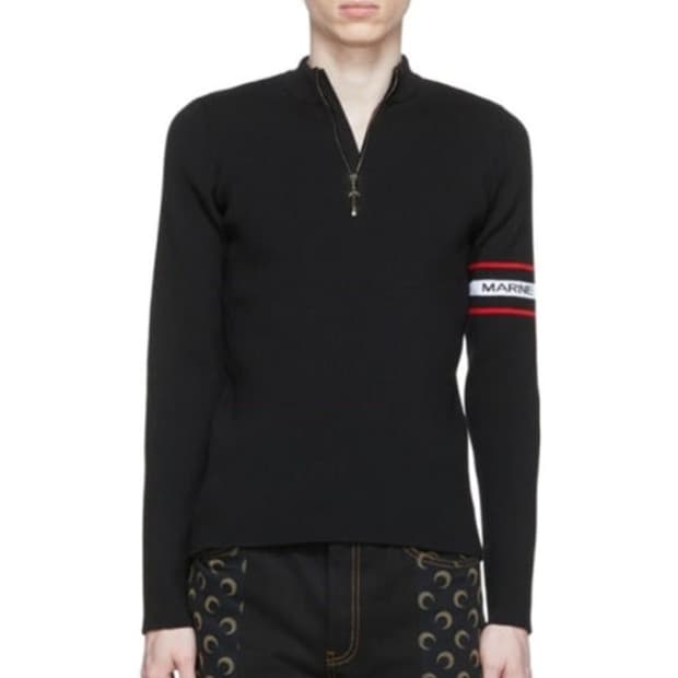 마린세르 하프집업 니트 XL