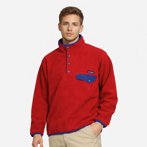 파타고니아 헤비웨이트 신칠라 풀오버 크림슨 레드 L 
