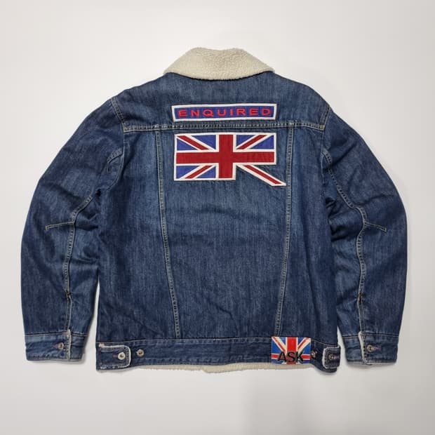 ASK 잉글랜드 데님 쉐르파 자켓 