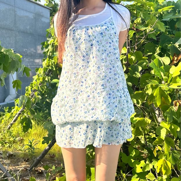 빈티지 모리 포켓 원피스 