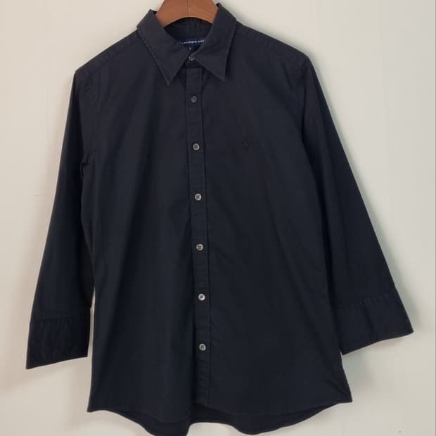 XS (44) 폴로 블랙 7부 셔츠